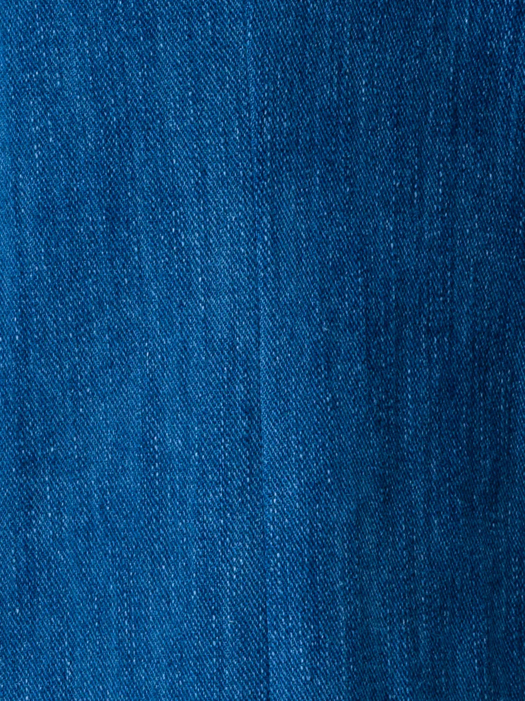 Straight Cotton Denim Stretch Pants