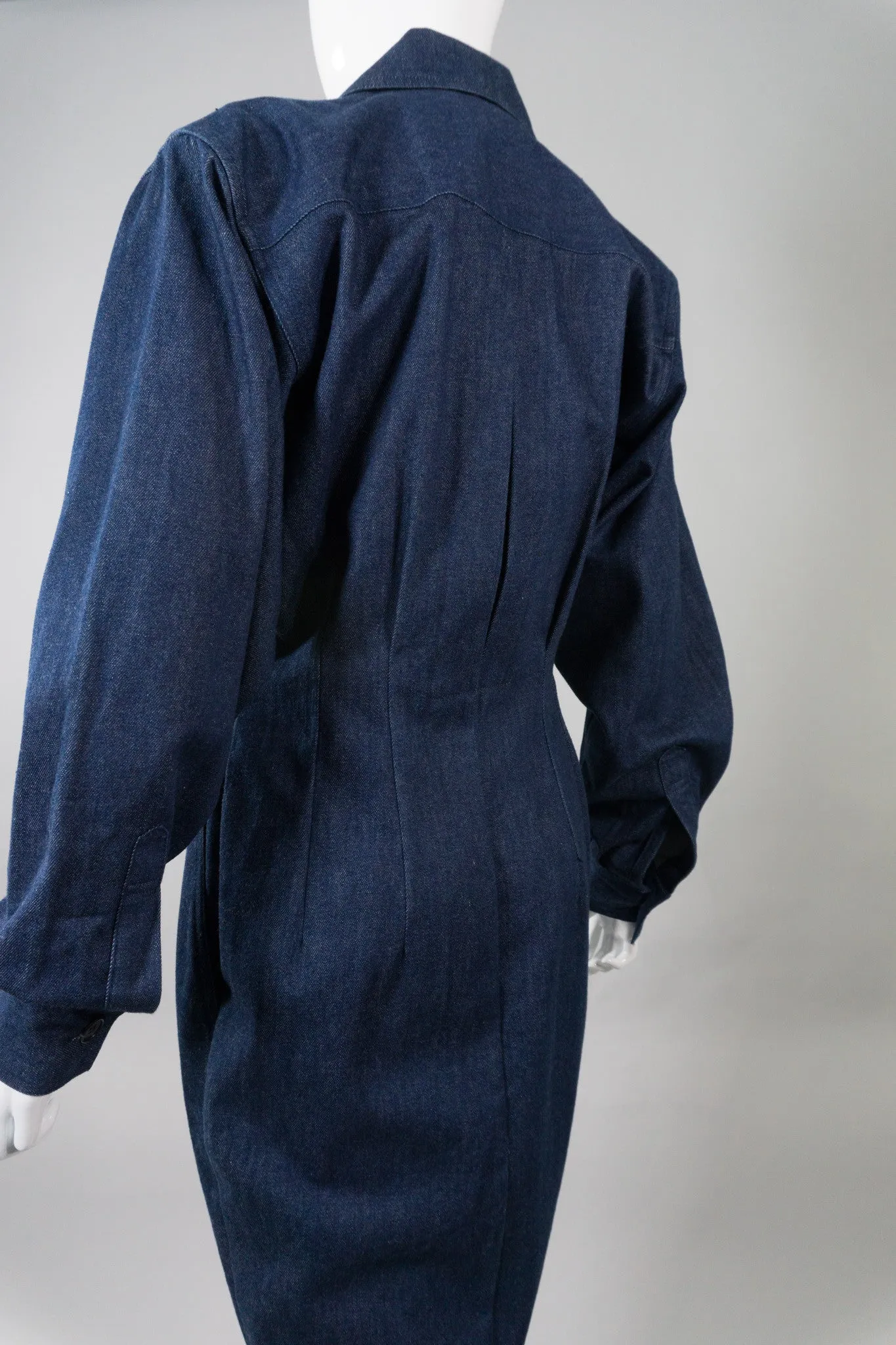 Structured Denim Dress