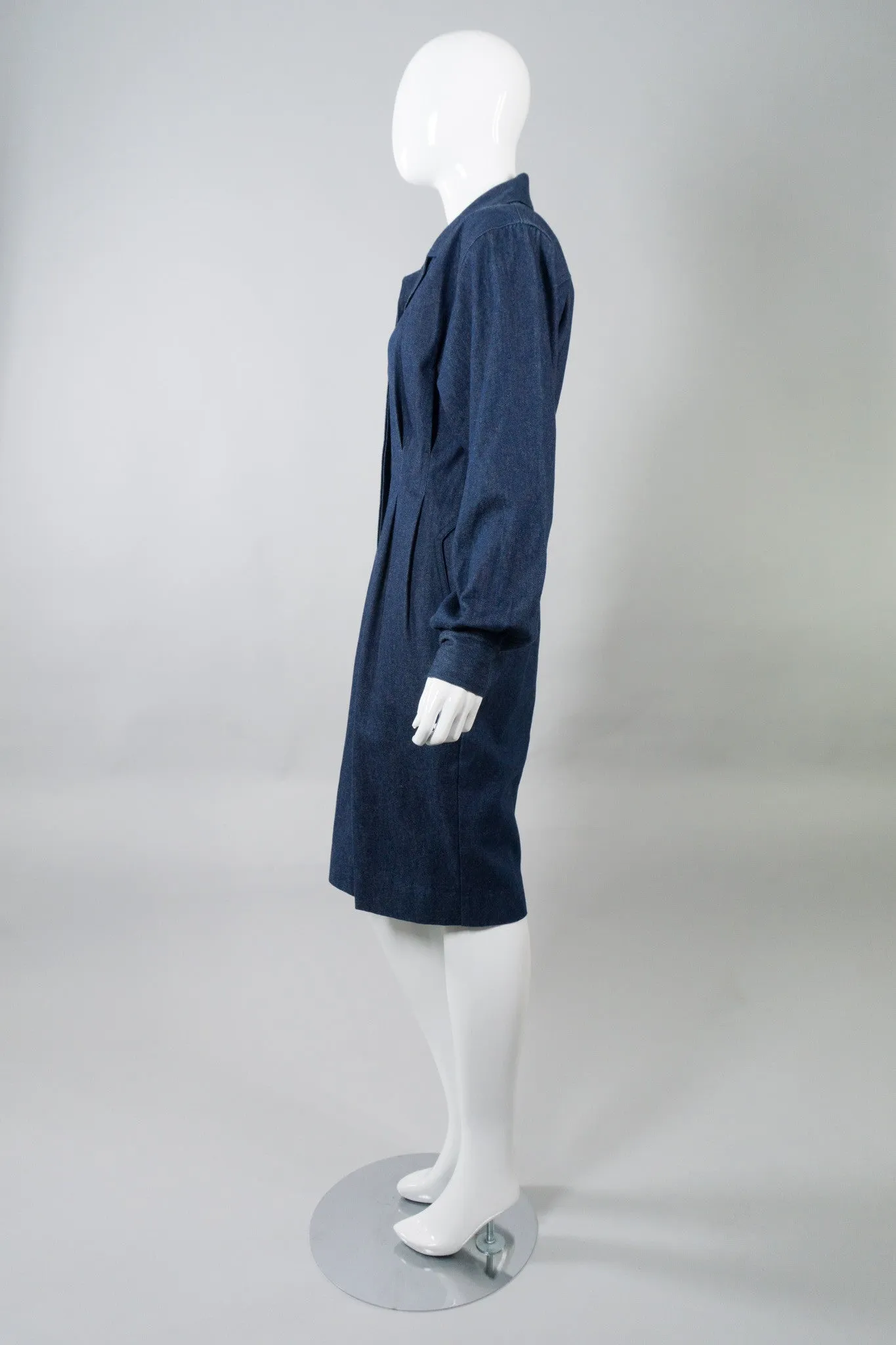 Structured Denim Dress