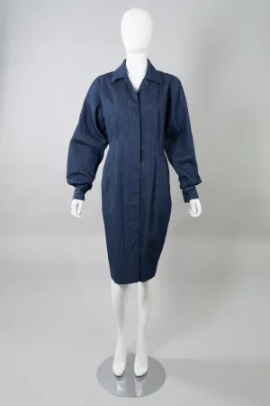 Structured Denim Dress