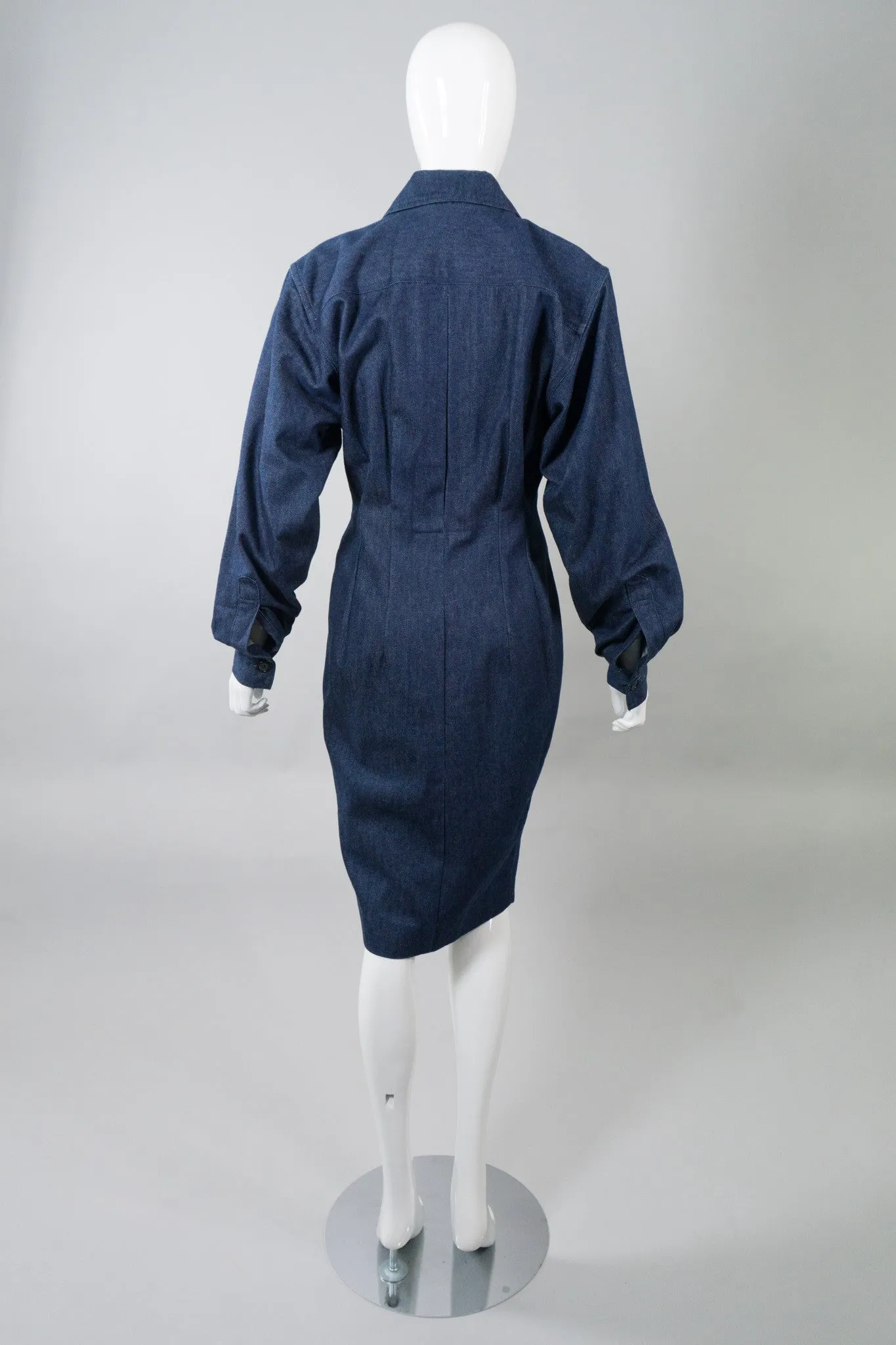 Structured Denim Dress