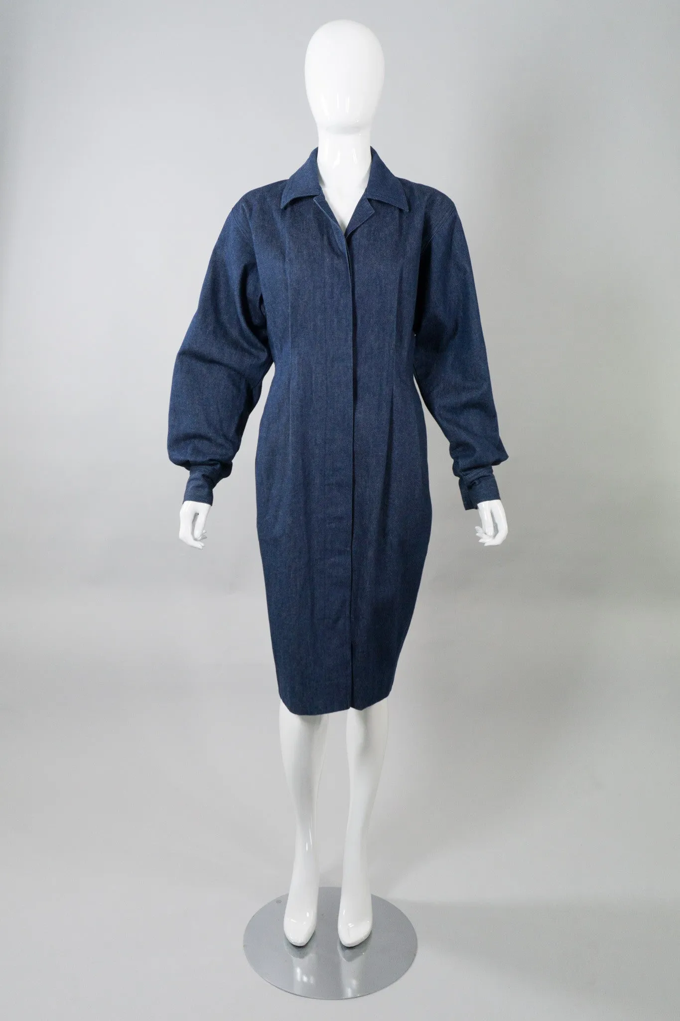 Structured Denim Dress