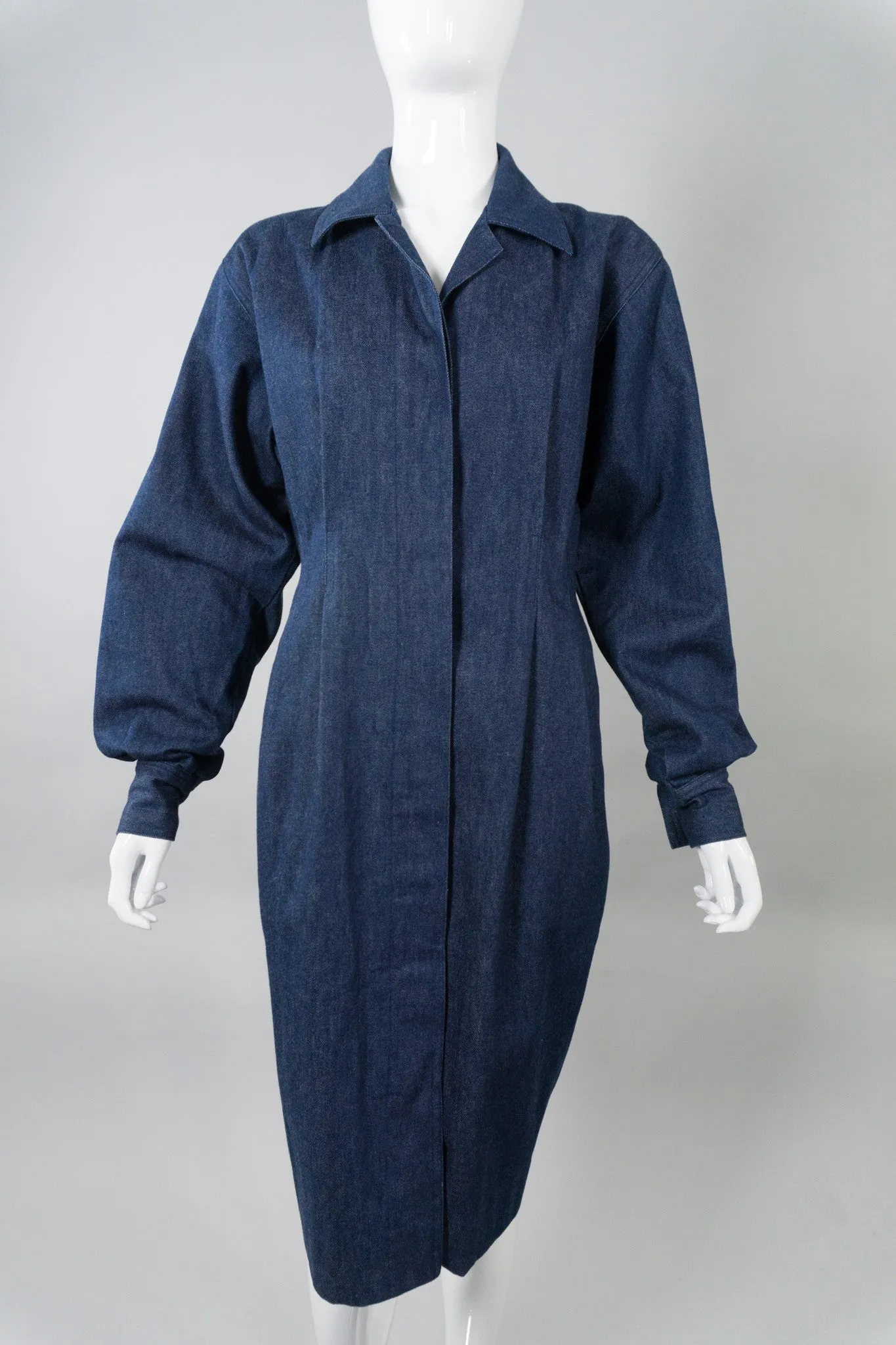 Structured Denim Dress