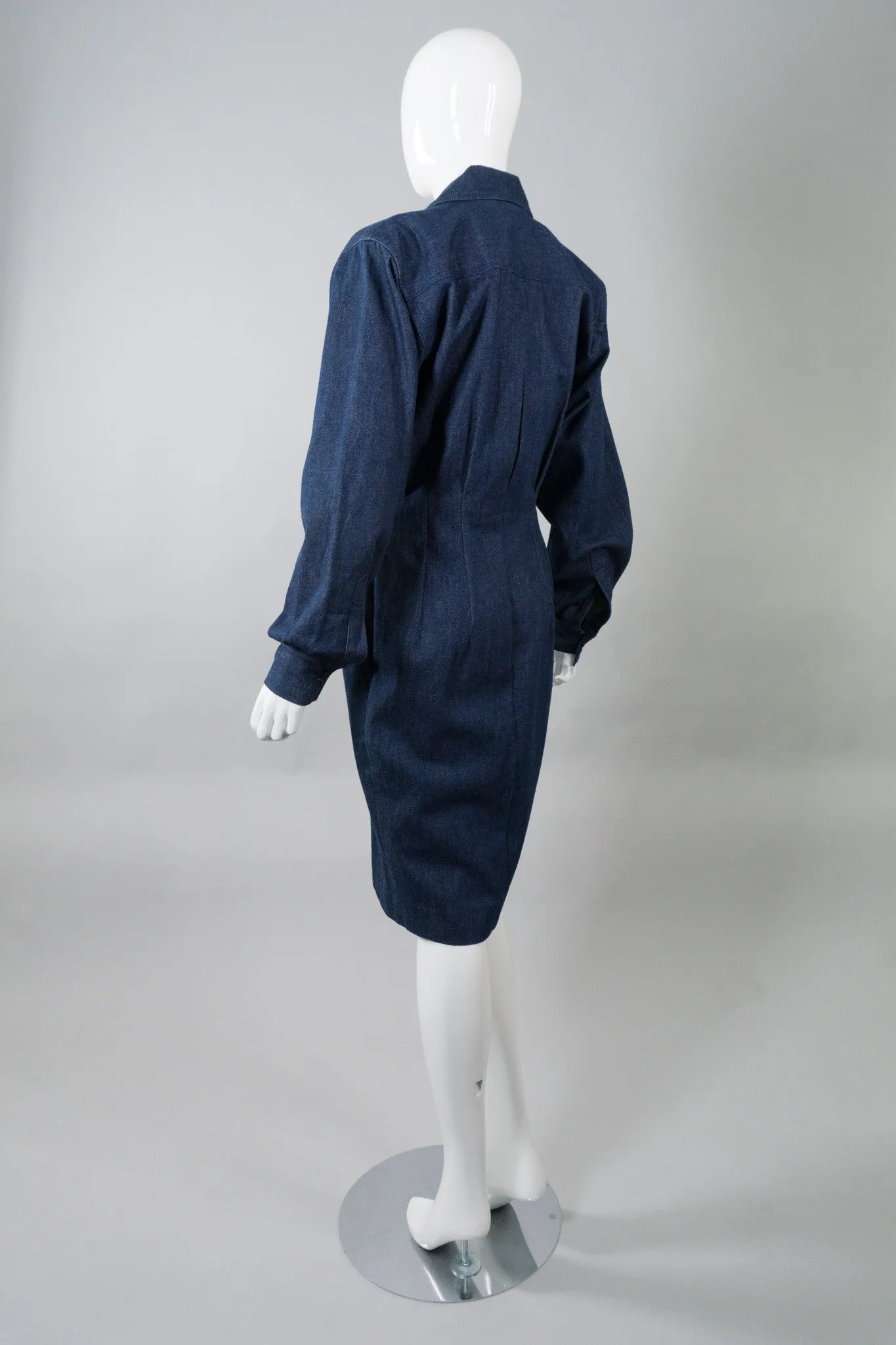 Structured Denim Dress