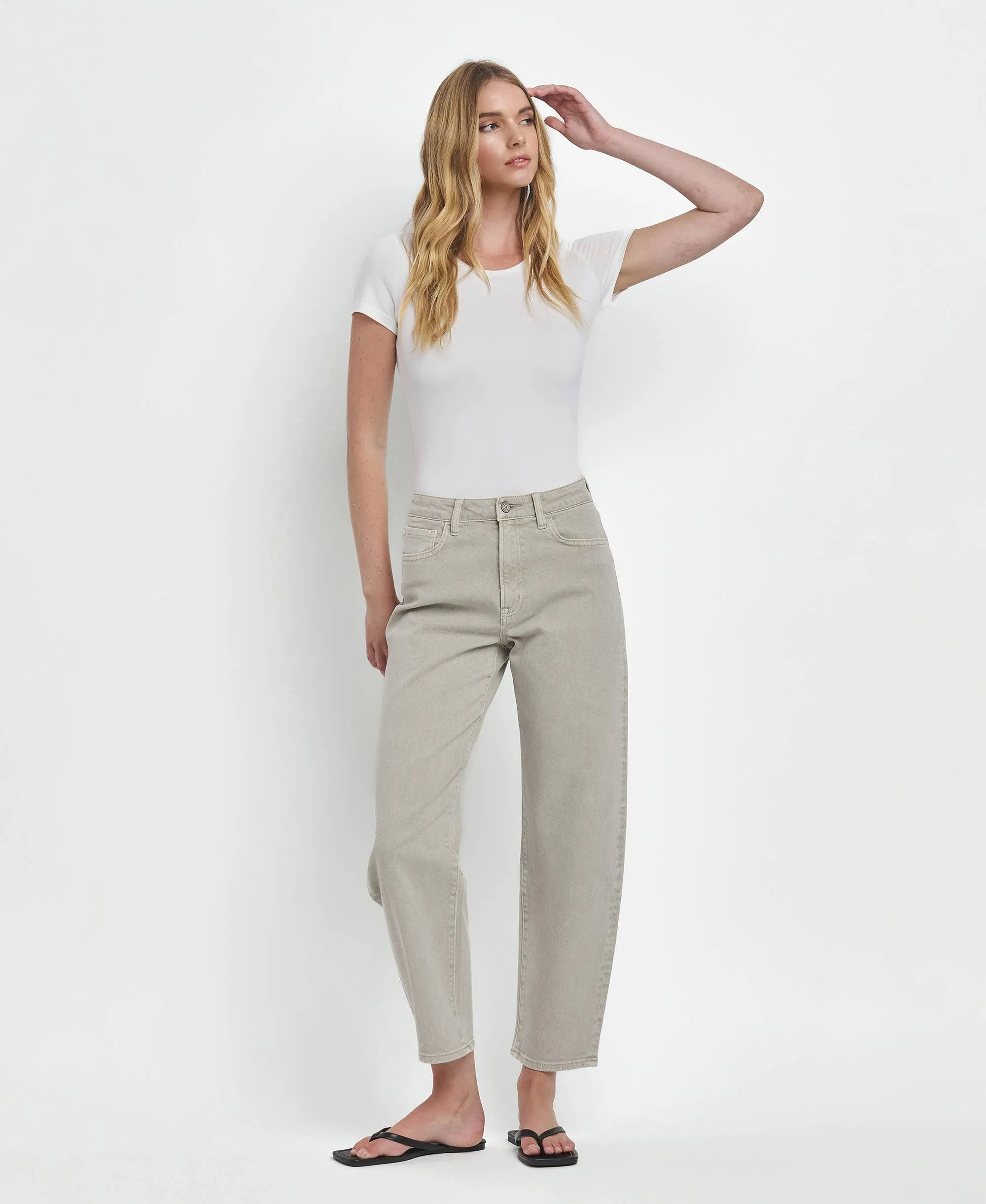 Super High Rise Slim Barrel Jeans