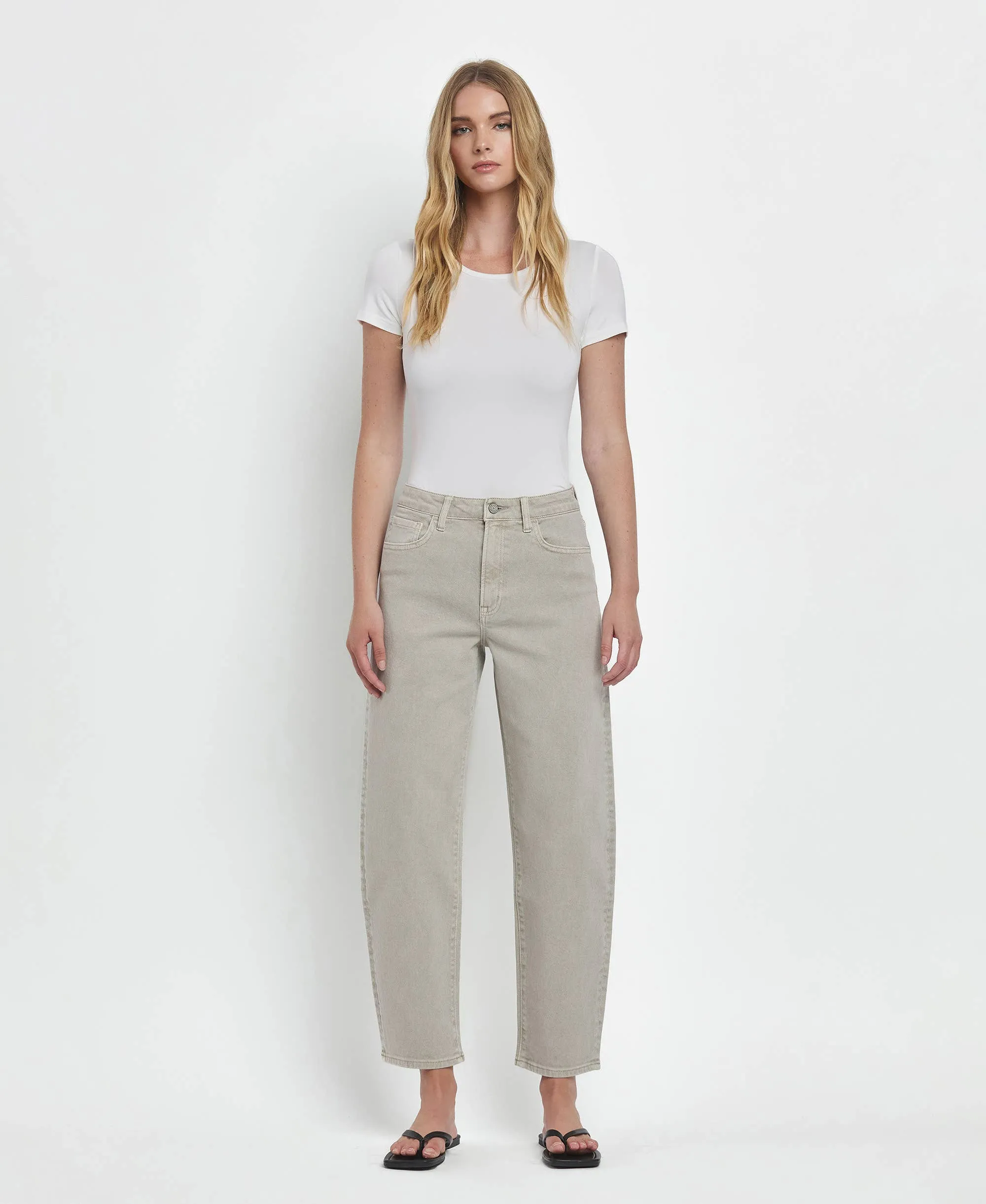Super High Rise Slim Barrel Jeans