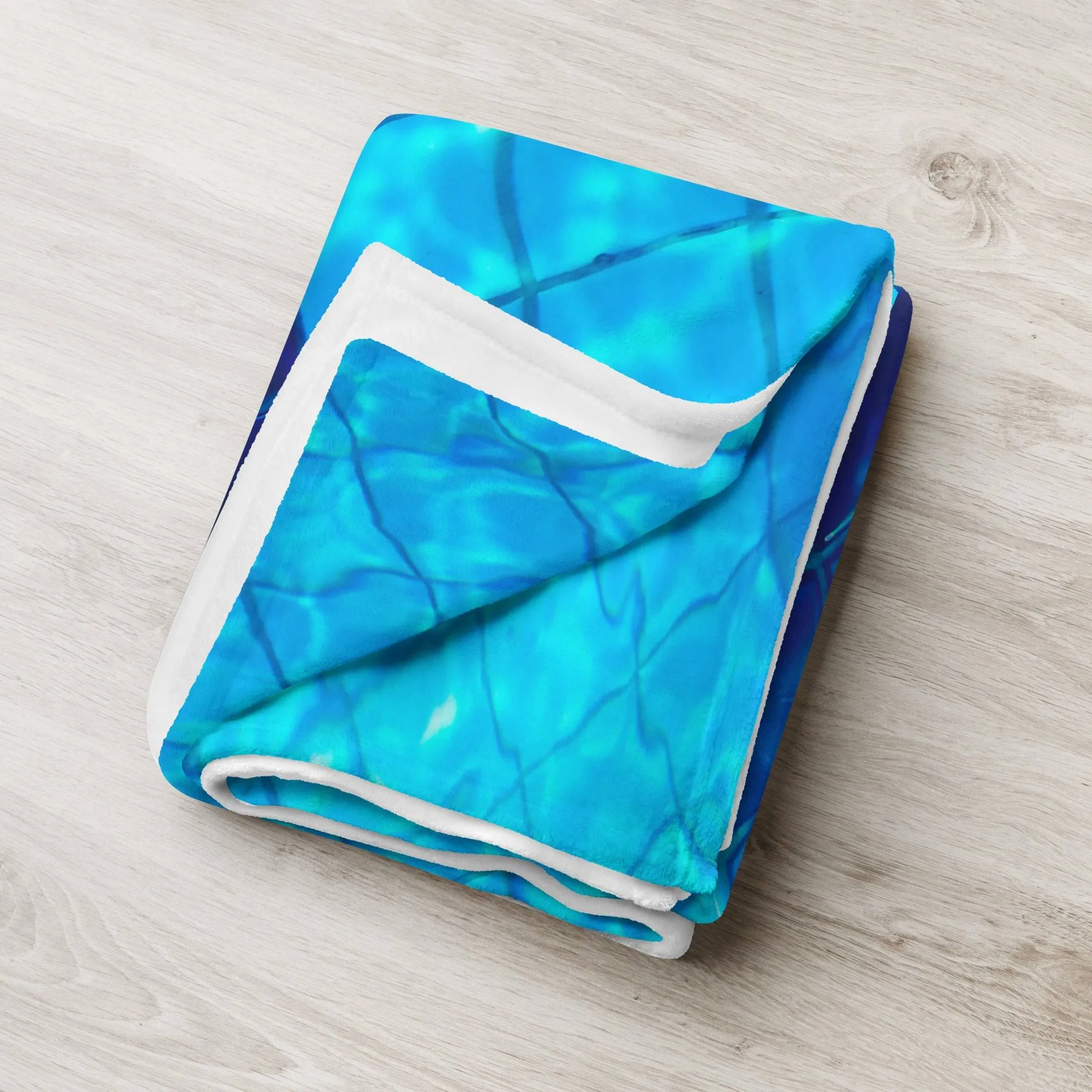 Swimmer Pool Tiles Printed 50 × 60 Throw Blanket