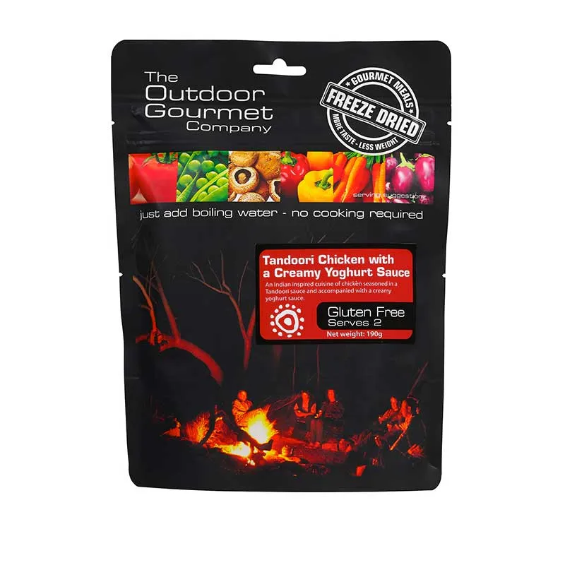 Tandoori Chicken w Yoghurt 2 Serve - Gourmet Freeze Dried Meal