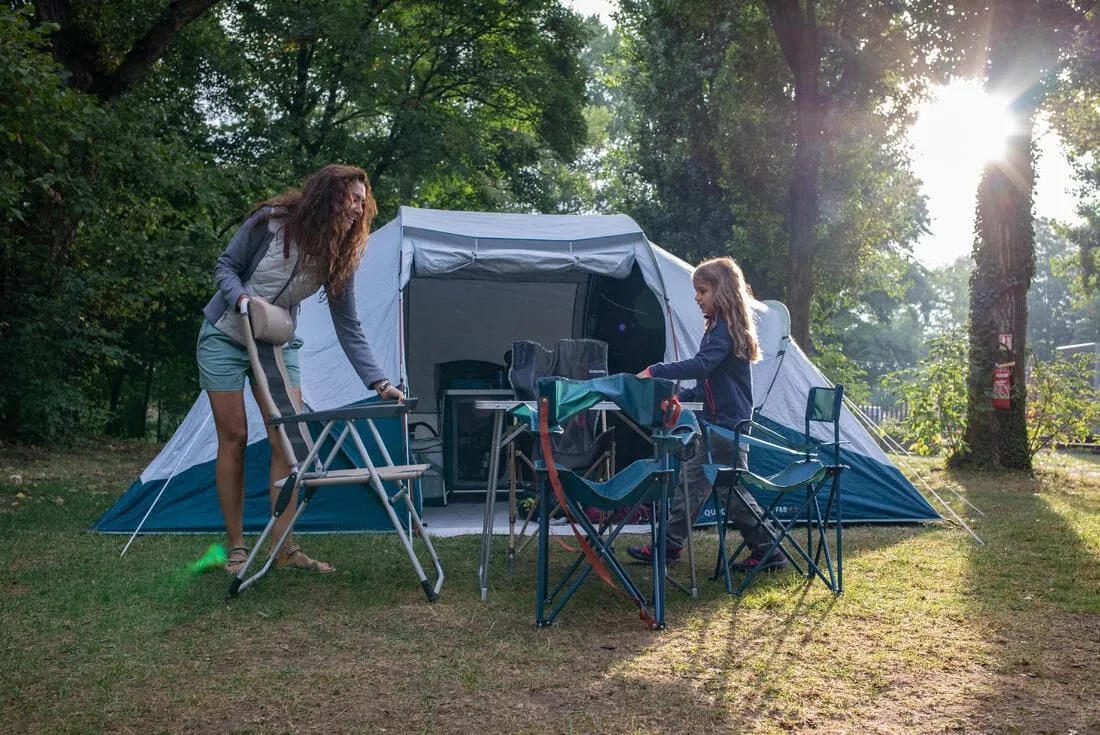 Tente à arceaux de camping - Arpenaz 4.2 F&B - 4 Places - 2 Chambres