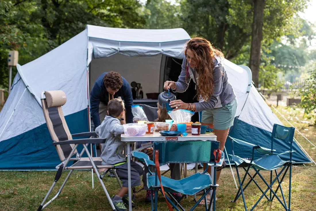 Tente à arceaux de camping - Arpenaz 4.2 F&B - 4 Places - 2 Chambres