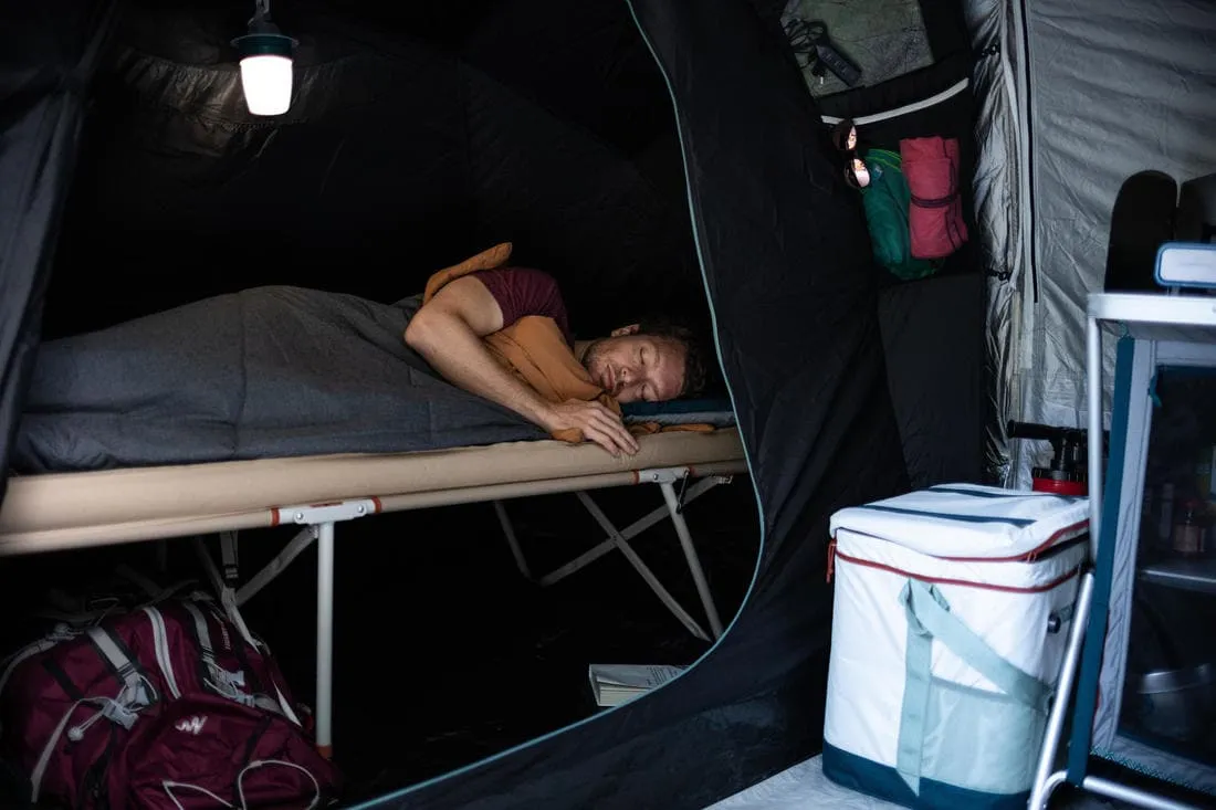 Tente à arceaux de camping - Arpenaz 4.2 F&B - 4 Places - 2 Chambres