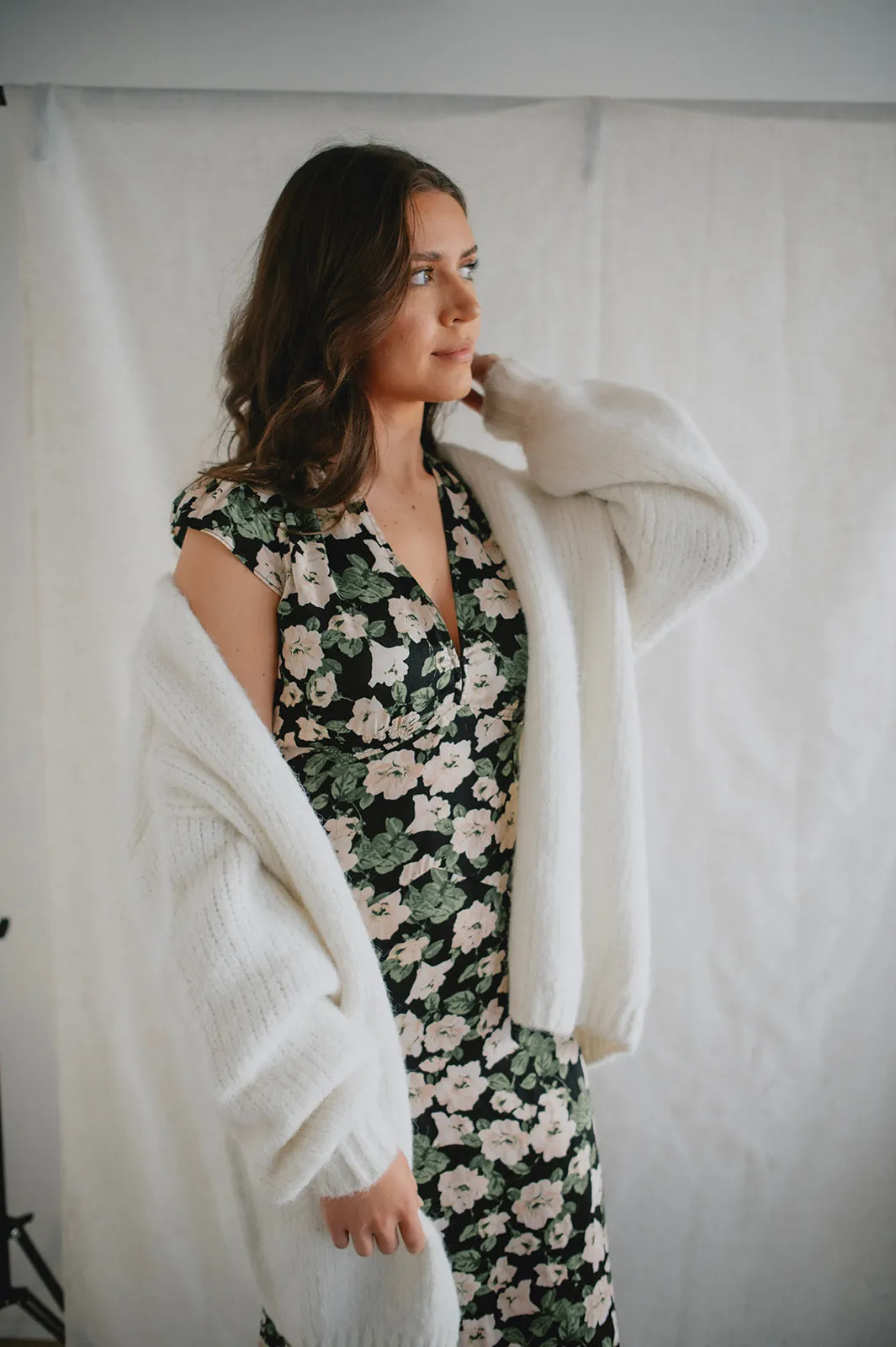 The Marlowe Cardigan - Snow