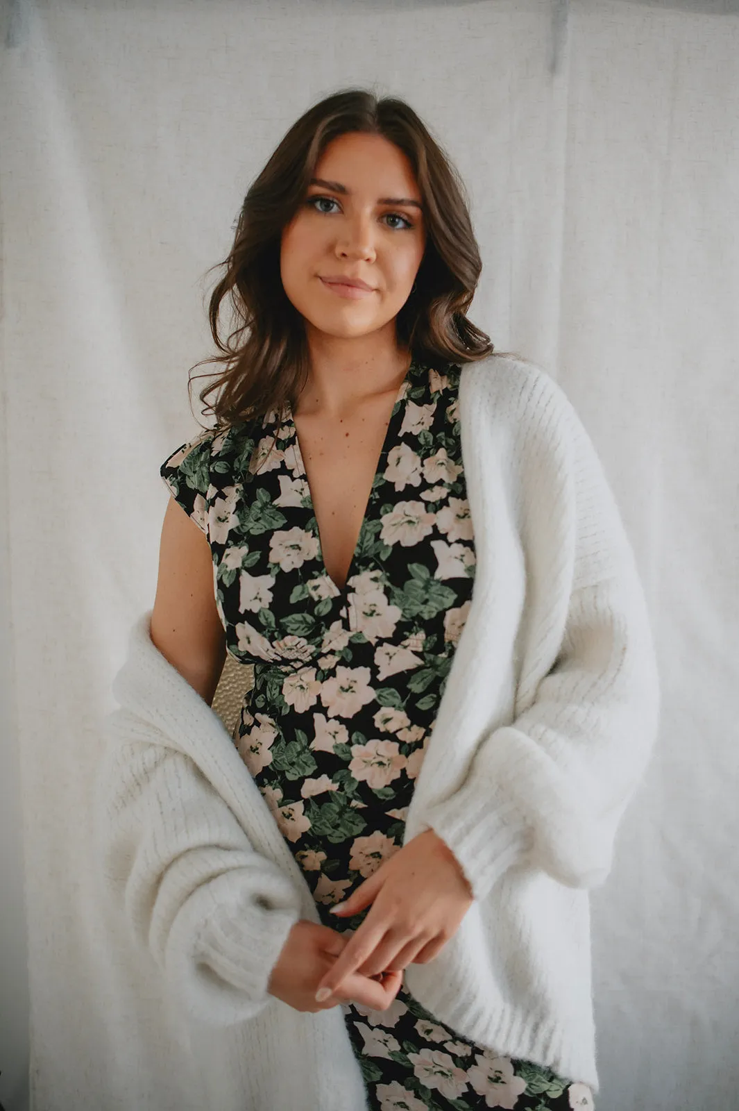 The Marlowe Cardigan - Snow