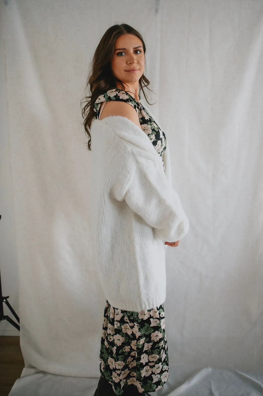 The Marlowe Cardigan - Snow