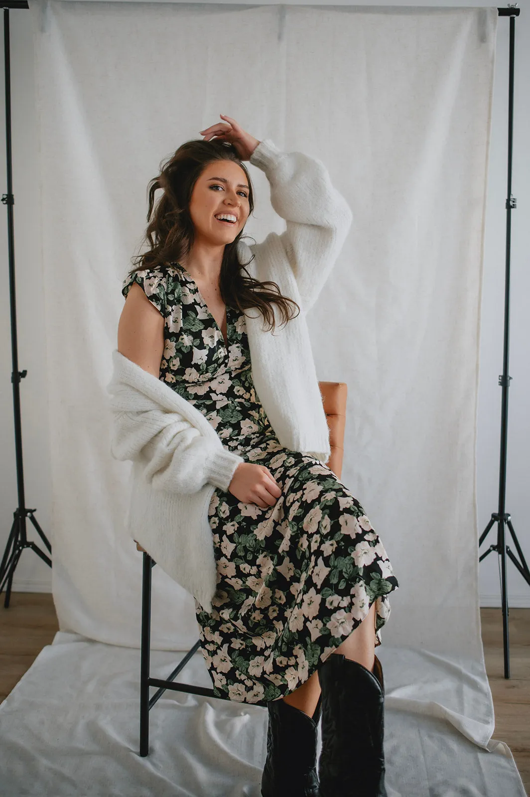 The Marlowe Cardigan - Snow