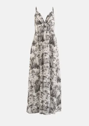 Thin Strap Smocked Back Waisted Maxi Dress
