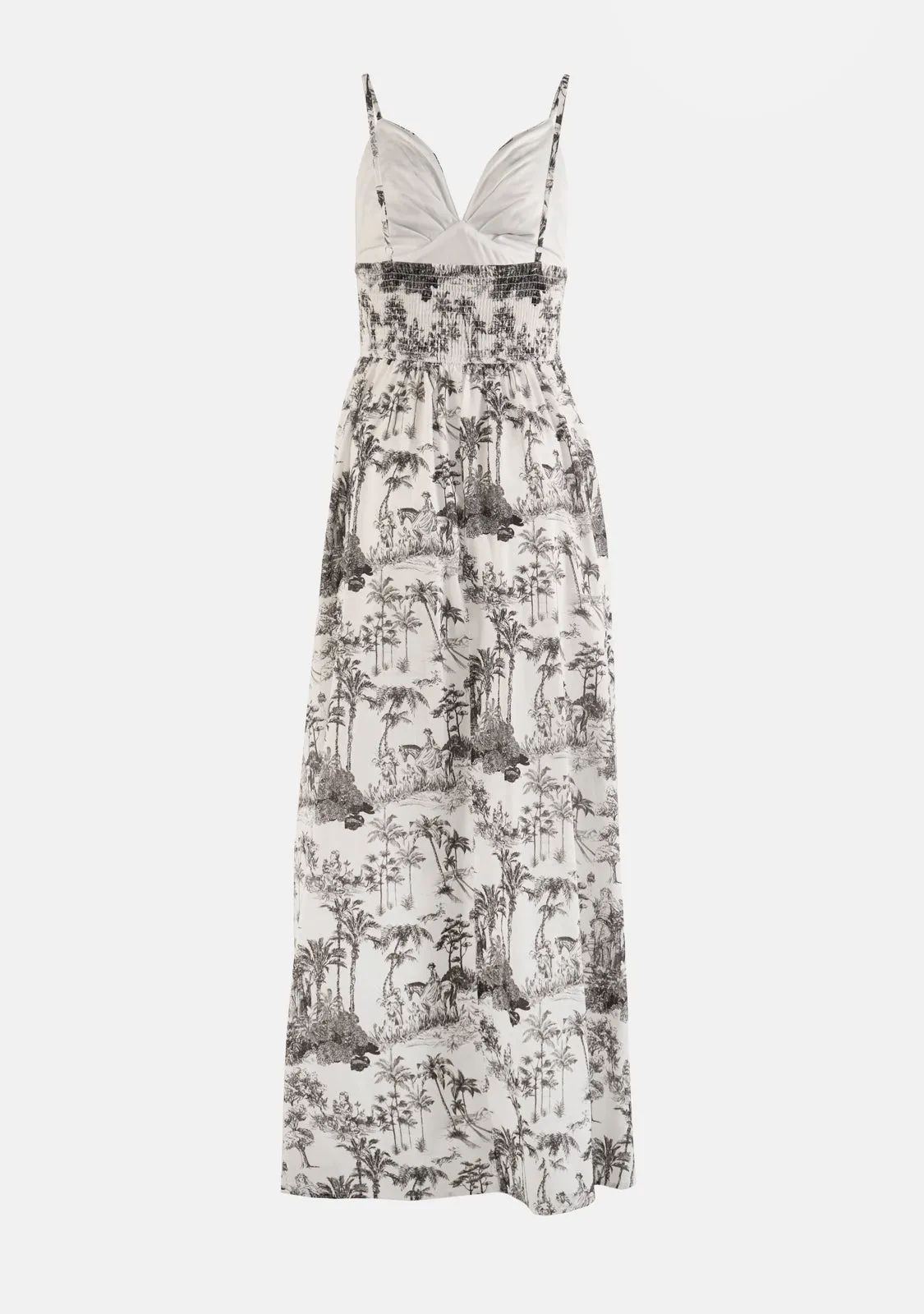 Thin Strap Smocked Back Waisted Maxi Dress