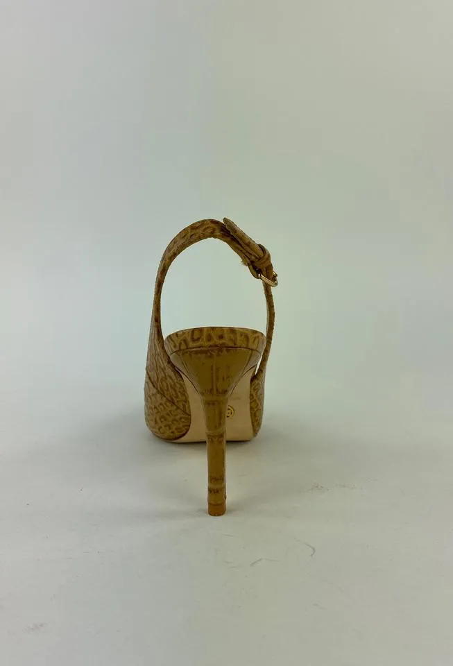Tory Burch SZ6.5 Embossed Kitten Heels 6TBL1127