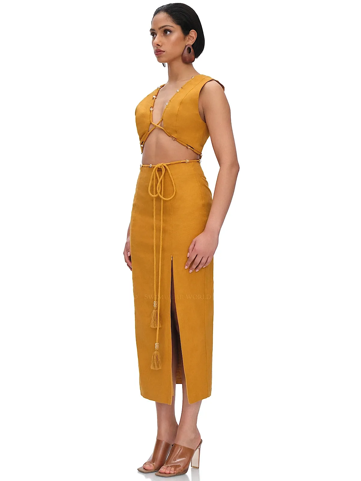 Vela Cut Out Midi Dress