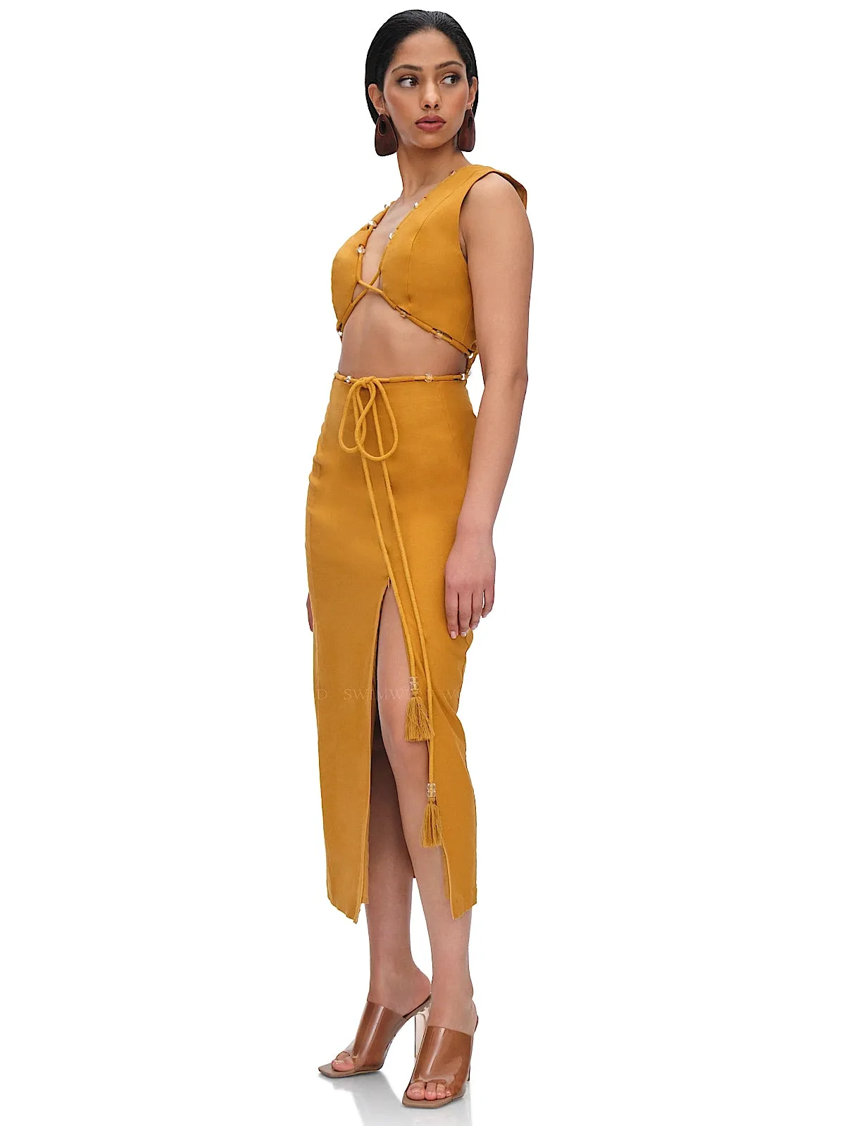 Vela Cut Out Midi Dress