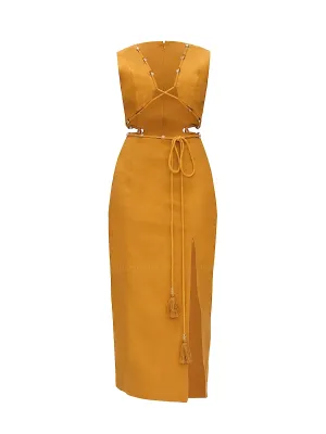 Vela Cut Out Midi Dress