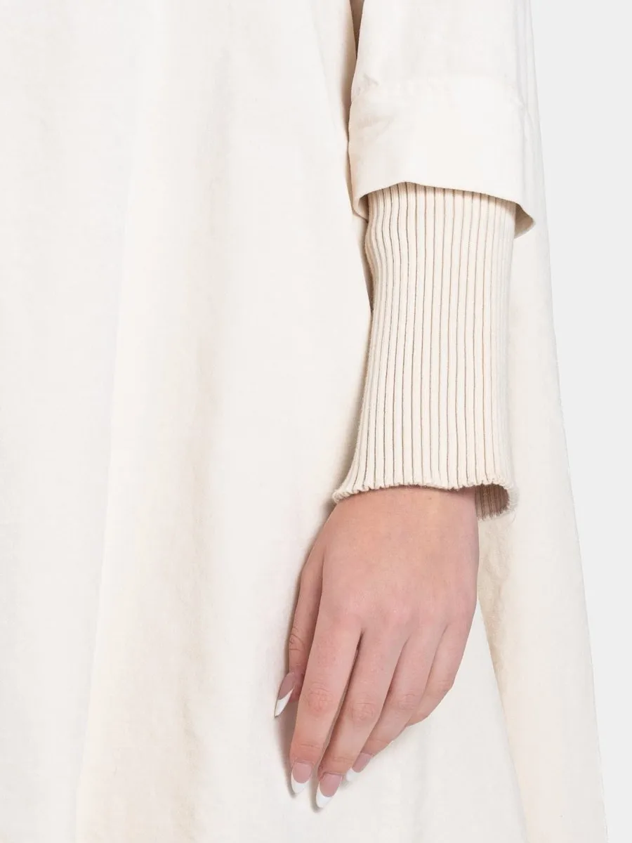 Velvet Tunic with Knit Details