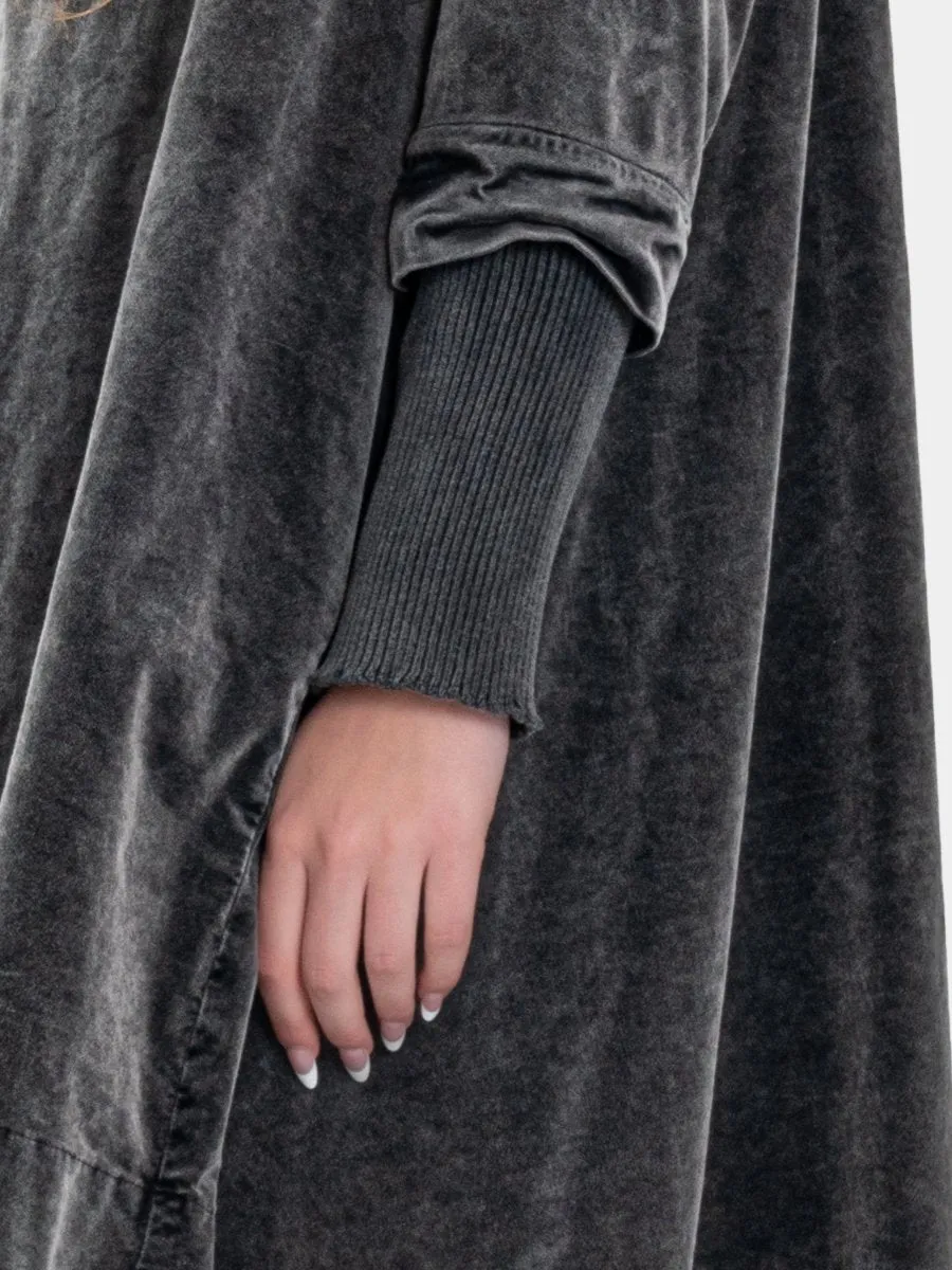 Velvet Tunic with Knit Details