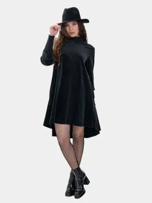 Velvet Tunic with Knit Details