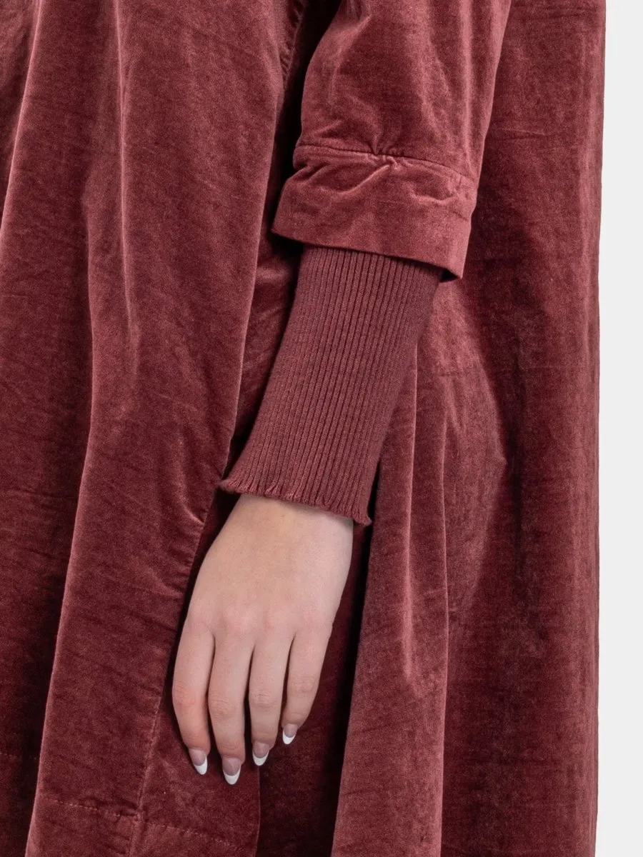 Velvet Tunic with Knit Details