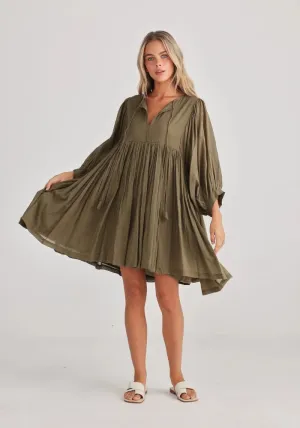 Wisteria Mini Dress - Olive