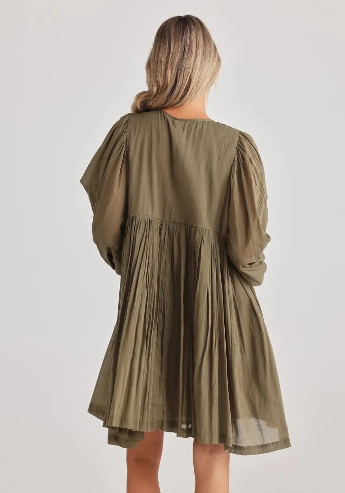 Wisteria Mini Dress - Olive
