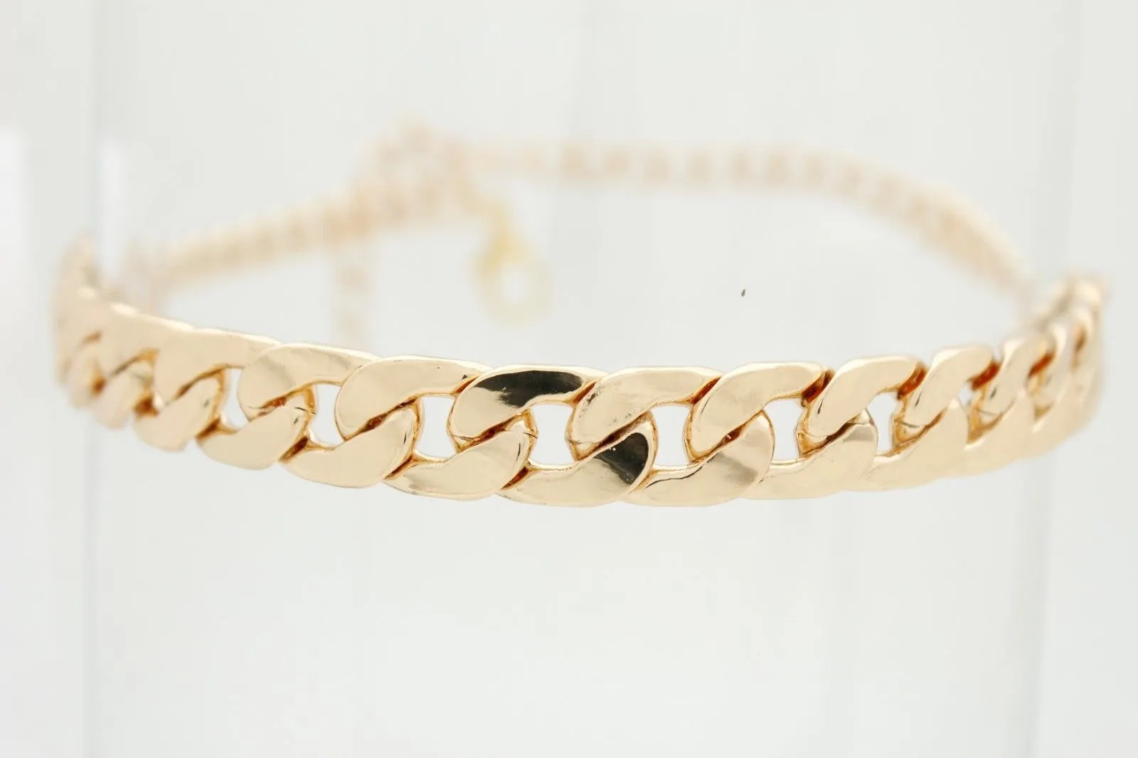 Women Gold Metal Classic Boot Bracelet Chain Anklet Shoe Charm Narrow Band