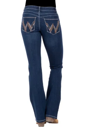 Wrangler Amelia Q-Baby Booty Up Ladies Jeans Indigo